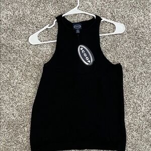 Scoop Women's Black Sleeveless Tank Top